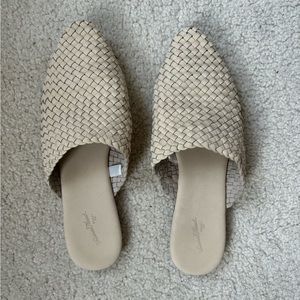 Universal Thread Slip on Woven Mules